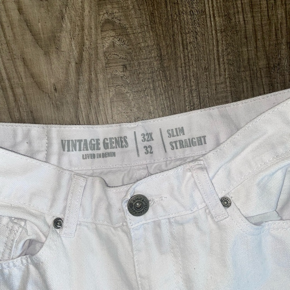 White vintage genes 32x32 slim straight